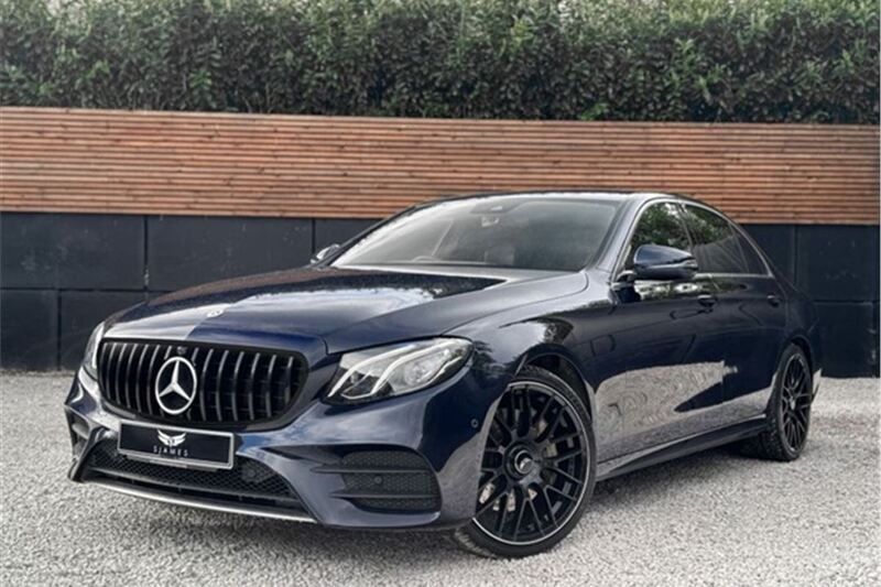 Blue Used 2019 Mercedes E220 AMG line Sedan | £23,490 (Expensive) - Image 1/4