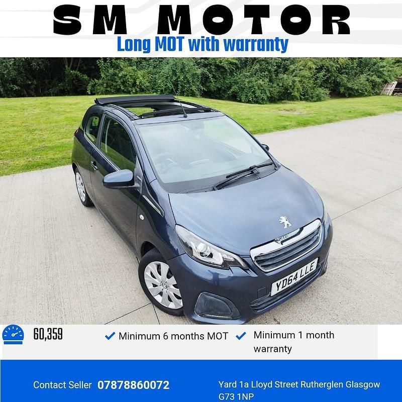 Blue Used 2014 Peugeot 108 Active Hatchback | £2,499 (Super price) - Image 1/4