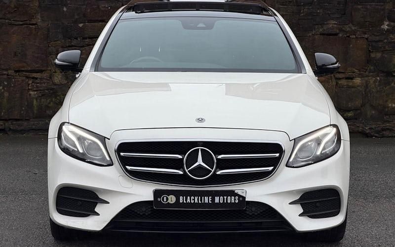 Used Mercedes E400 AMG line 340 HP (250 kW) 2019 White Sedan