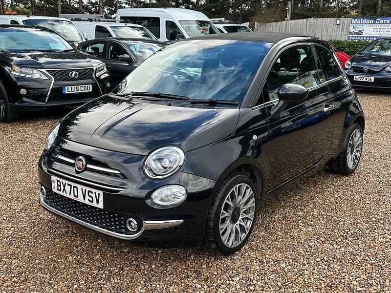 Black Used 2020 Fiat 500C Club Cabriolet | £11,450 (Fair price) - Image 1/4