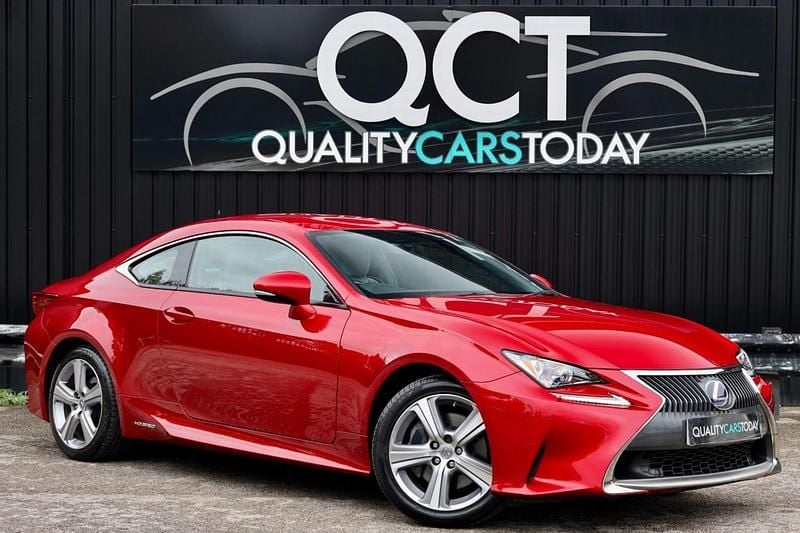 Red Used 2016 Lexus RC300h Luxury Line Coupe | £15,250 (Good price) - Image 1/4