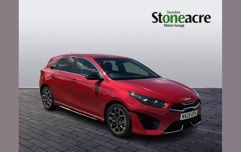 Red New 2025 Kia Ceed GT-Line Hatchback | £22,989 (Expensive) - Image 1/4