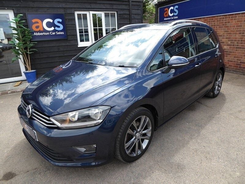 Blue Used 2016 VW Golf Sportsvan SE MPV | £9,250 (Good price) - Image 1/3