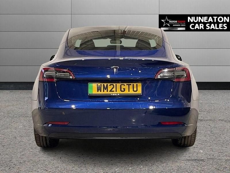Used Tesla Model 3 Standard Range Plus 366 kW (498 HP) 2021 Blue Sedan