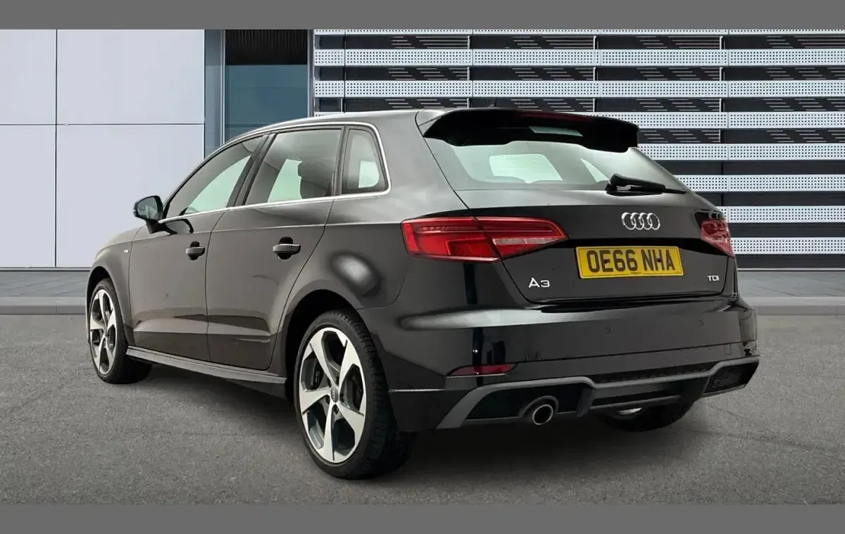 Used Audi A3 S-Line 108 HP (79 kW) 2016 Black Hatchback