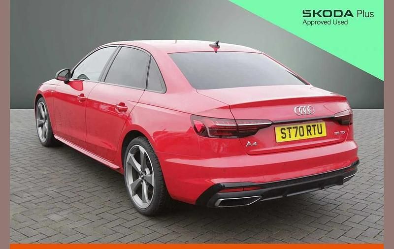 Used Audi A4 Black Edition 161 HP (118 kW) 2020 Red Sedan