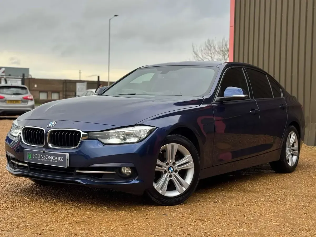 Used BMW 320 Sport Line 2017 Blue Sedan
