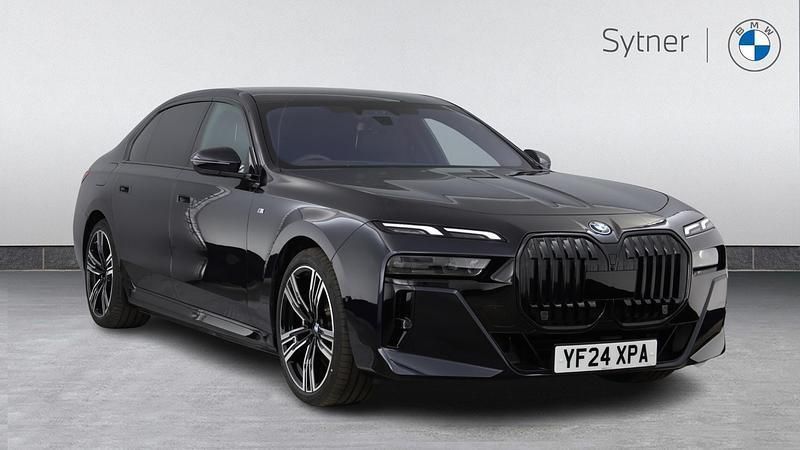 Black New 2024 BMW 750e M Sport Sedan | £89,500 (Expensive) - Image 1/4