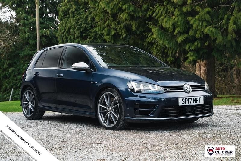 Used VW Golf VII R 2017 Blue Hatchback