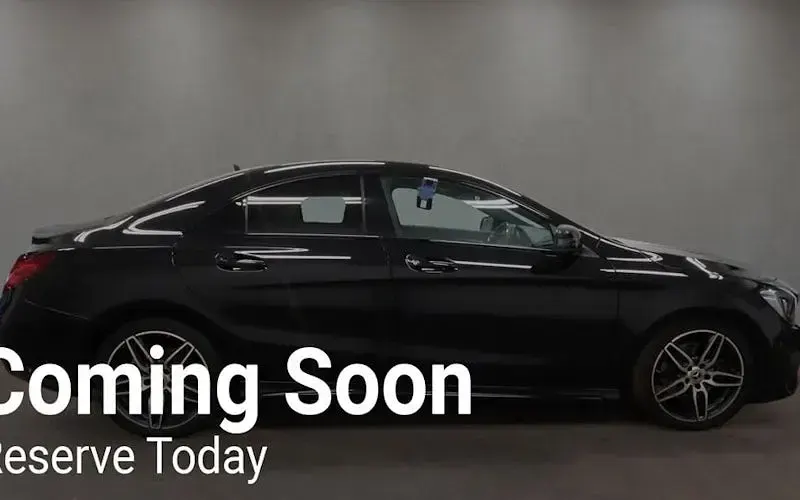 Used Mercedes CLA220 AMG line 177 HP (130 kW) 2017 Black Coupe