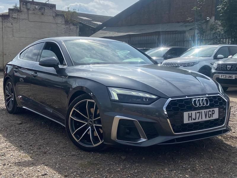 Grey Used 2021 Audi A5 S-Line Hatchback | £24,990 (Fair price) - Image 1/4