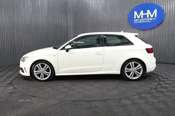 Used Audi A3 S-Line 110 HP (80 kW) 2013 White Hatchback