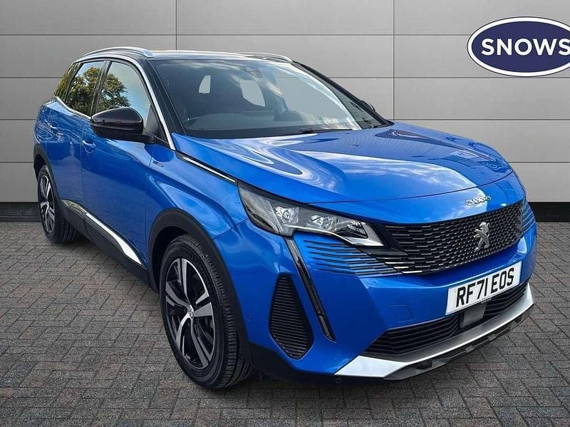 Blue Used 2022 Peugeot 3008 GT SUV | £17,899 (Fair price) - Image 1/4