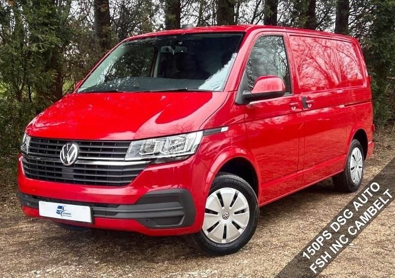 Used VW T6.1 Startline 150 HP (110 kW) 2021 Red Van
