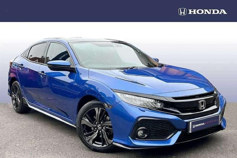 Brilliant sporty blue Used 2019 Honda Civic Sport Plus Hatchback | £15,000 (Fair price) - Image 1/4