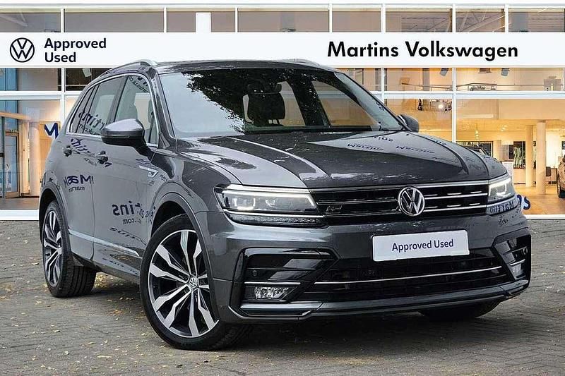 Grey Used 2017 VW Tiguan R-line SUV | £21,995 (Fair price) - Image 1/4