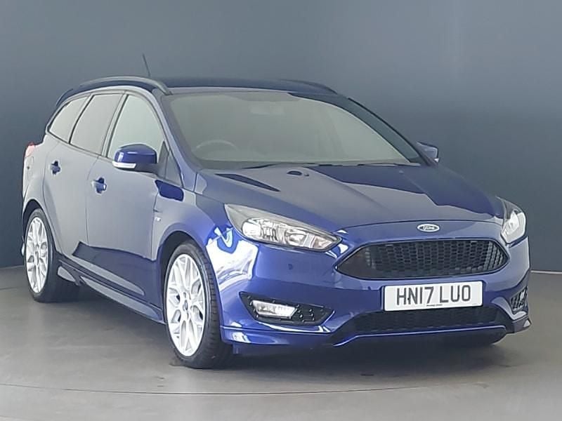 Blue Used 2017 Ford Focus ST-Line Estate | £7,498 (Good price) - Image 1/4