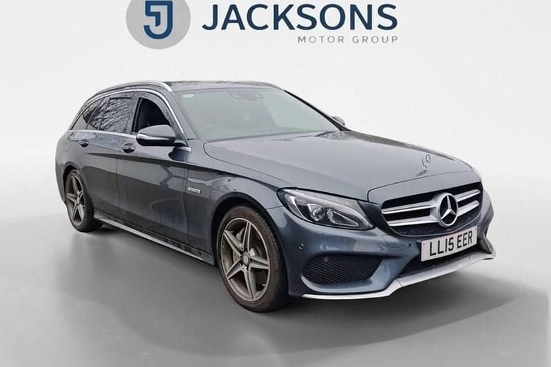 Used Mercedes C250 AMG line 204 HP (150 kW) 2015 Grey Estate