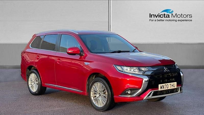 Red Used 2020 Mitsubishi Outlander P-HEV SUV | £19,550 (A bit pricey) - Image 1/4