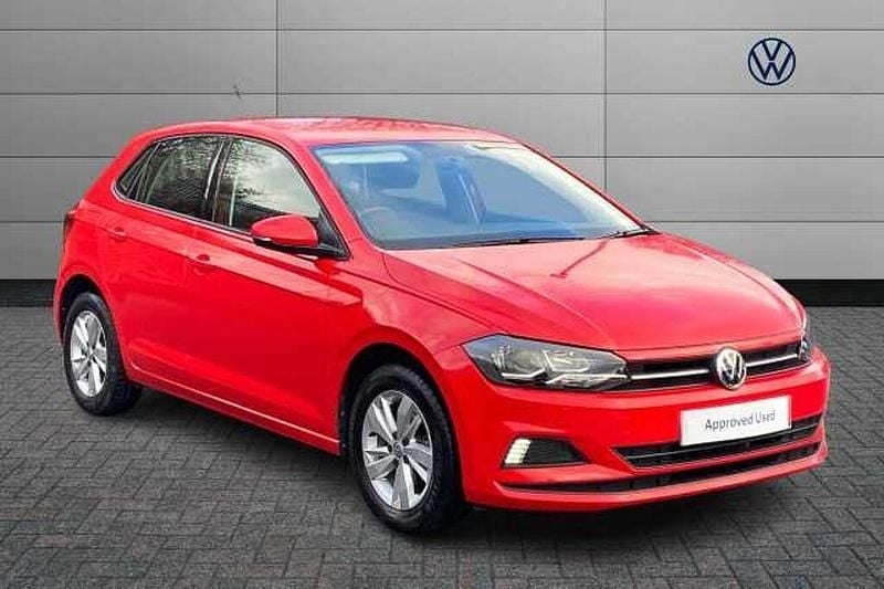 Red Used 2019 VW Polo SE Hatchback | £12,500 (Good price) - Image 1/4