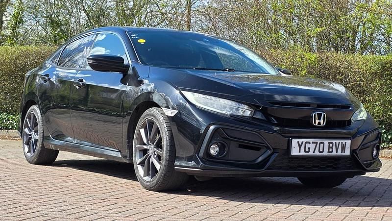 Begagnad Honda Civic SR 126 HK (92 kW) 2020 Svart Halvkombi