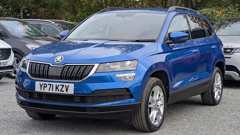 Blue Used 2021 Skoda Karoq SE Technology SUV | £16,500 (Fair price) - Image 1/3