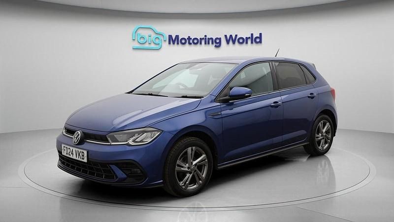 Used VW Polo R-line 95 HP (69 kW) 2024 Blue Hatchback