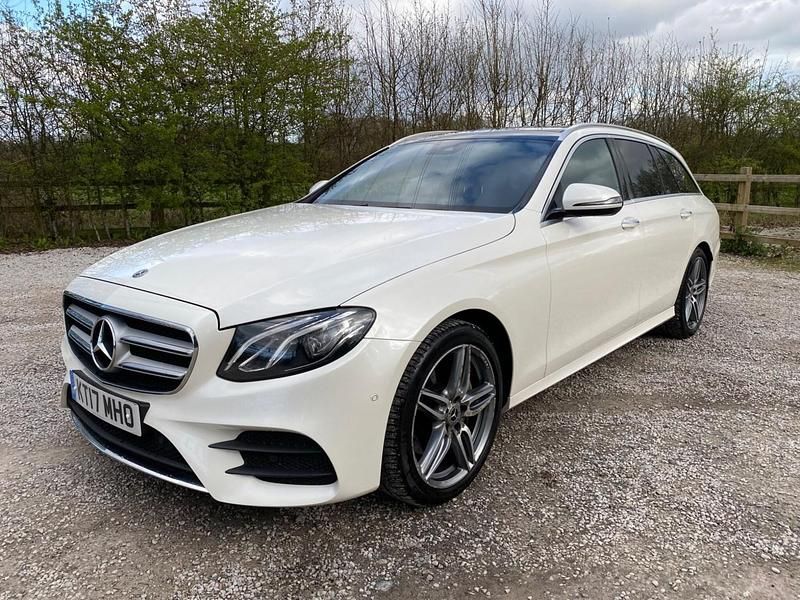 Used Mercedes E220 AMG Line Premium 2017 White Estate