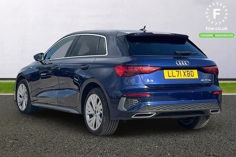Used Audi A3 e-tron S-Line 2021 Blue Hatchback