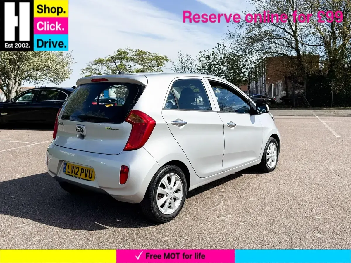 Używany Kia Picanto 84 KM (61 kW) 2012 Srebrny Hatchback