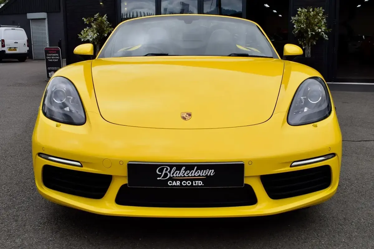 Used Porsche 718 Boxster 2017 Yellow Cabriolet