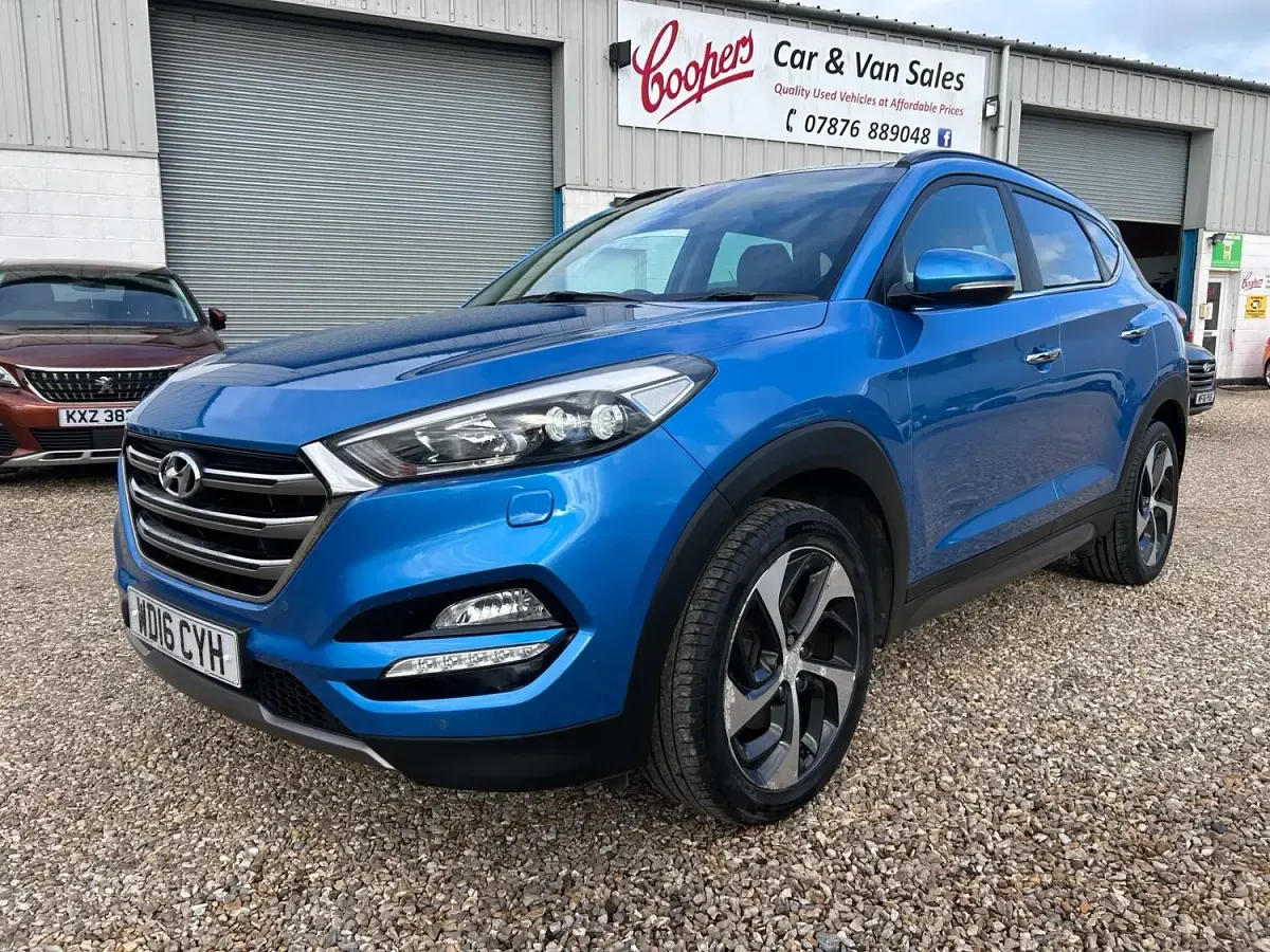 Used Hyundai Tucson Premium SE 2016 Blue SUV