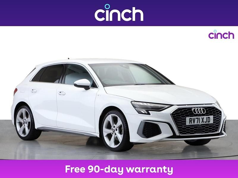 White Used 2021 Audi A3 S-Line Hatchback | £19,299 (A bit pricey) - Image 1/3