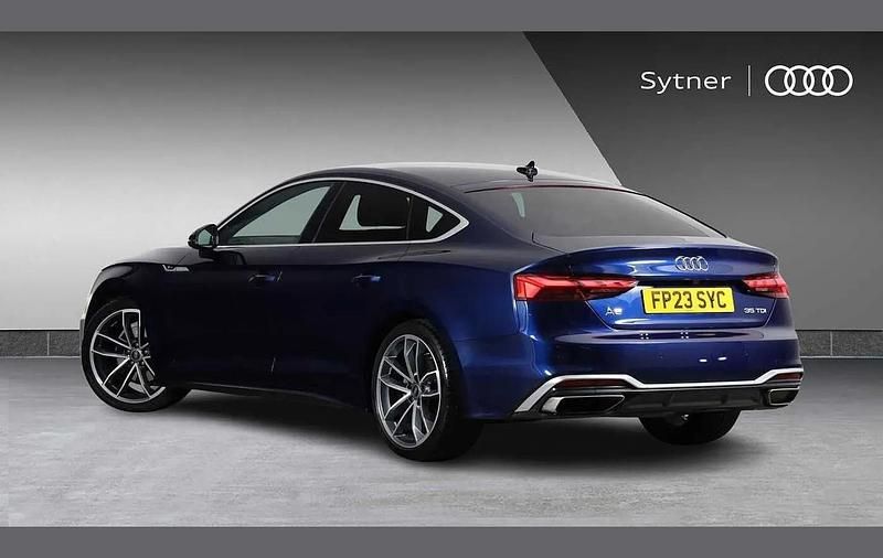 Used Audi A5 Sportback S-Line 161 HP (118 kW) 2023 Blue Hatchback