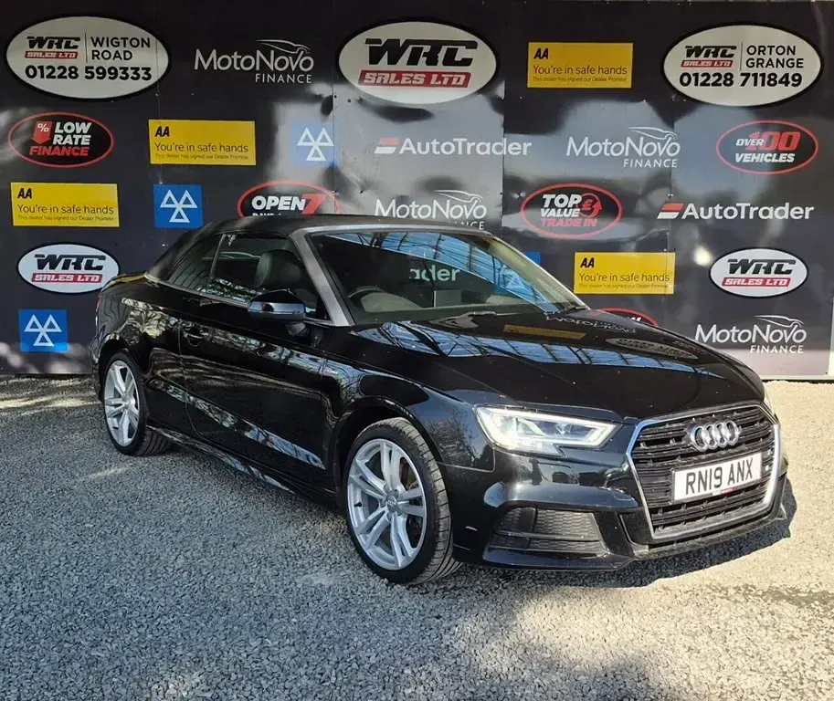 Used Audi Cabriolet S-Line 150 HP (110 kW) 2019 Black Cabriolet