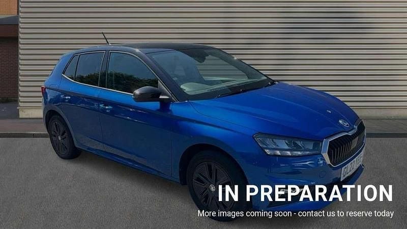 Race blue metallic black magic pearl effect Used 2022 Skoda Fabia Colour Edition Hatchback | £12,950 (Fair price) - Image 1/4