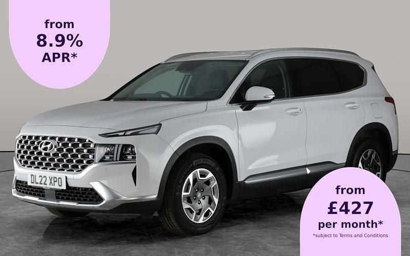 White Used 2022 Hyundai Santa Fe Premium SUV | £28,428 (Fair price) - Image 1/2