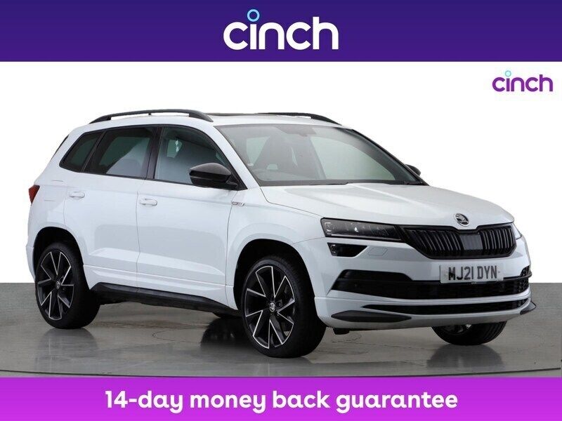 White Used 2021 Skoda Karoq SportLine SUV | £21,499 (Fair price) - Image 1/3