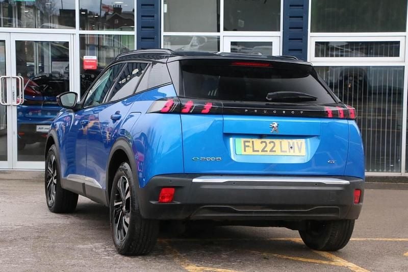 Used Peugeot e-2008 GTi 100 kW (136 HP) 2022 Blue SUV