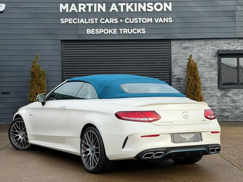 Used Mercedes C63 AMG Premium 2017 Designo cashmere white magno Cabriolet