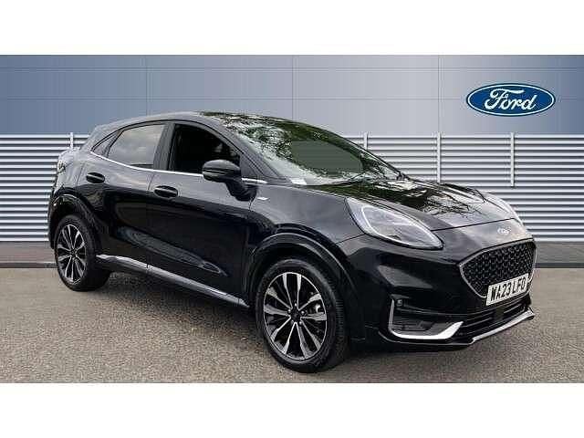 Black Used 2023 Ford Puma Gen-E ST-Line SUV | £20,298 (Fair price) - Image 1/4