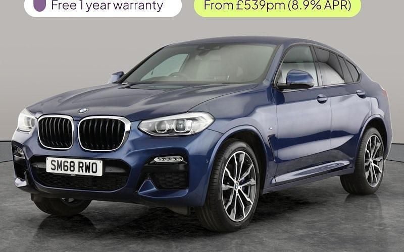 Used BMW X4 M Sport 265 HP (194 kW) 2019 Blue SUV