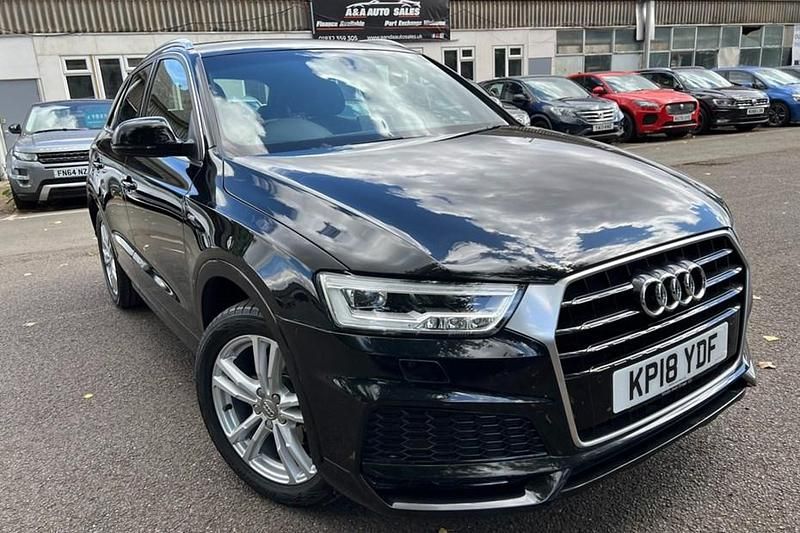 Black Used 2018 Audi Q3 S-Line SUV | £17,995 (Good price) - Image 1/1