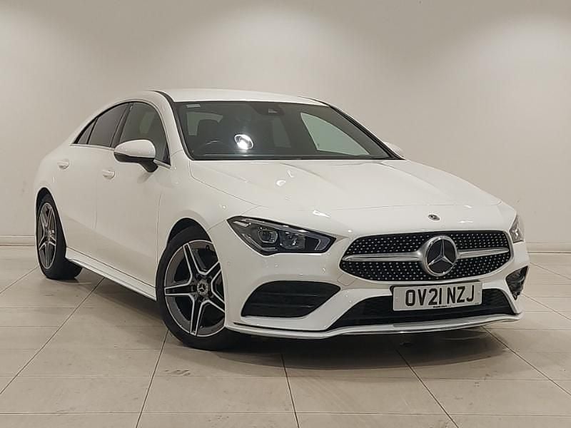 White Used 2021 Mercedes CLA220 AMG line Sedan | £22,298 (Fair price) - Image 1/4