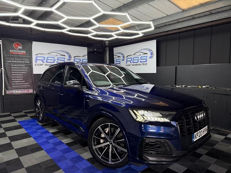 Blue Used 2020 Audi Q7 Black Edition SUV | £32,995 (A bit pricey) - Image 1/4