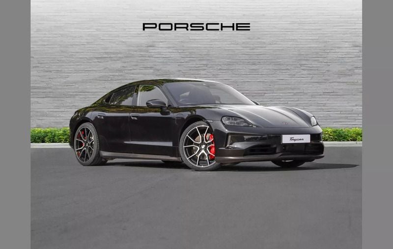 Black New 2025 Porsche Taycan Sedan | £109,990 - Image 1/4