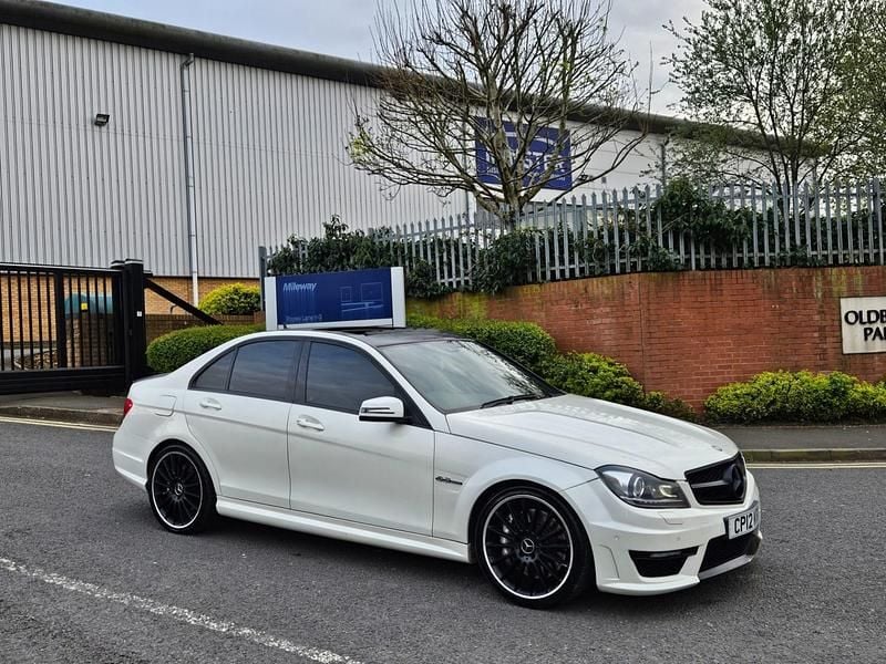 Used Mercedes C63 AMG 2012 White Sedan
