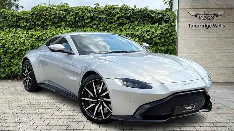 Lightning silver Used 2020 Aston Martin V8 Vantage Coupe | £78,990 (Fair price) - Image 1/4
