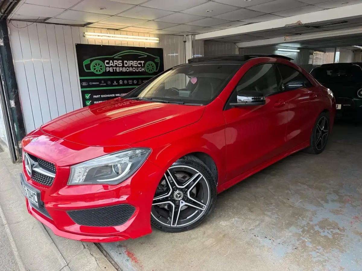 Used Mercedes CLA220 AMG 177 HP (130 kW) 2015 Red Coupe