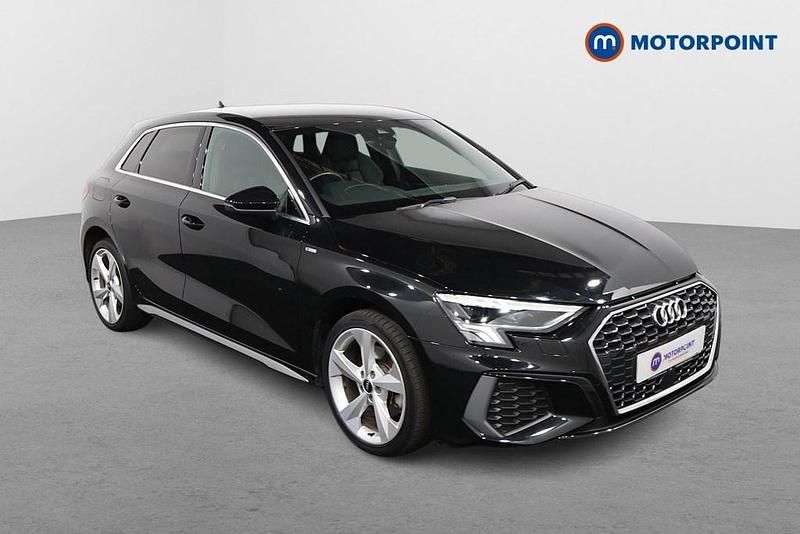 Black Used 2022 Audi A3 e-tron S-Line Hatchback | £18,999 (Fair price) - Image 1/4